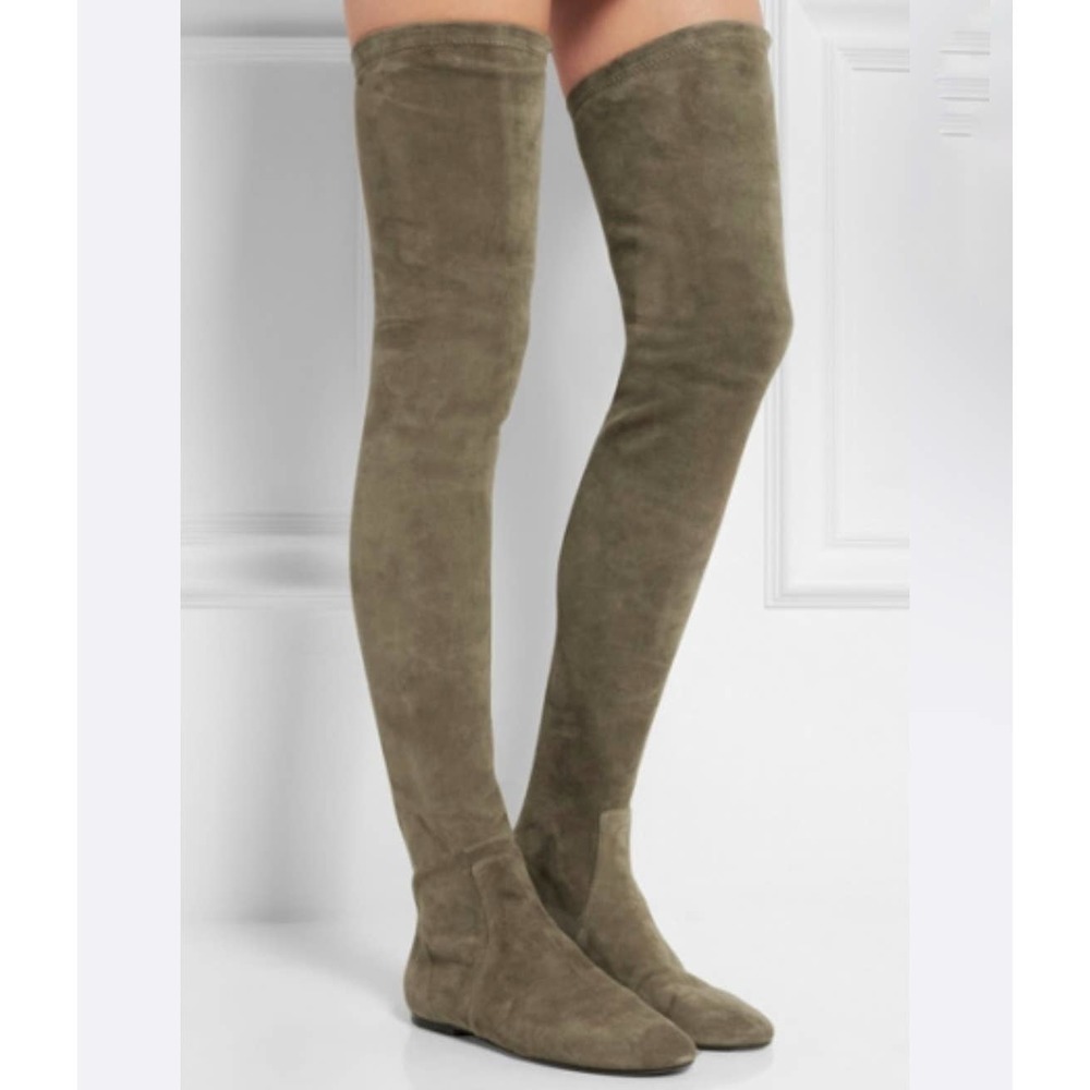 Isabel Marant Etoile Brenna Stretch Suede Over the Knee Boots Women Size 9/EU39 - Picture 4 of 16